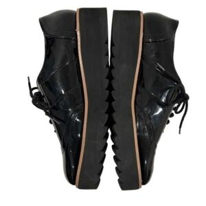 Madden Girl Andria Black Patent Leather Platform Oxford Loafers Size 9.5